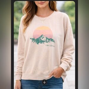 Mountain Sunset Graphic Sweatshirt , XL by The American Outdoorsman